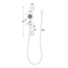 Linkcare 600mm Accessible Rail Shower